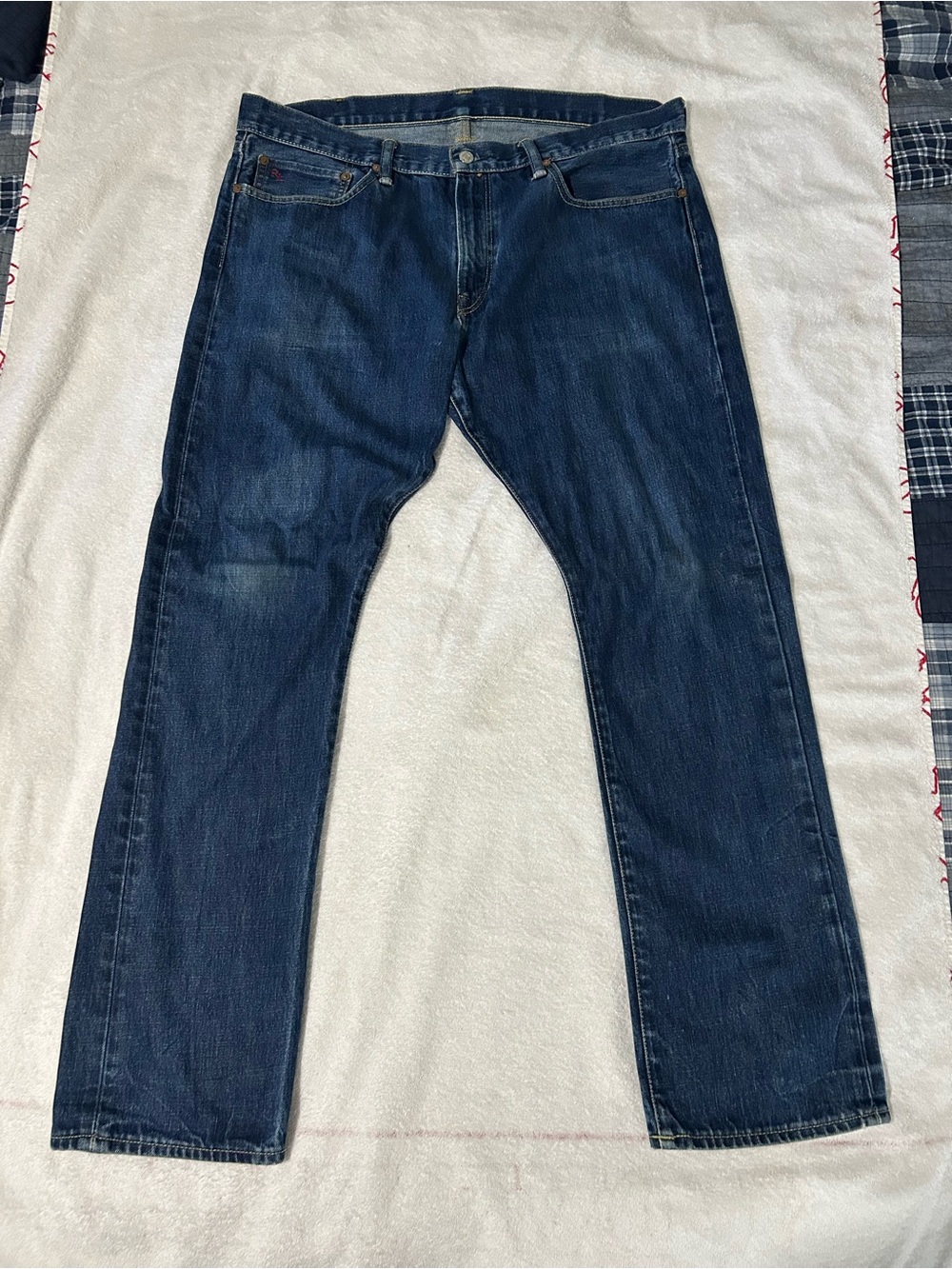 Polo by Ralph Lauren Men’s Slim Straight Dark Blue Denim Jeans